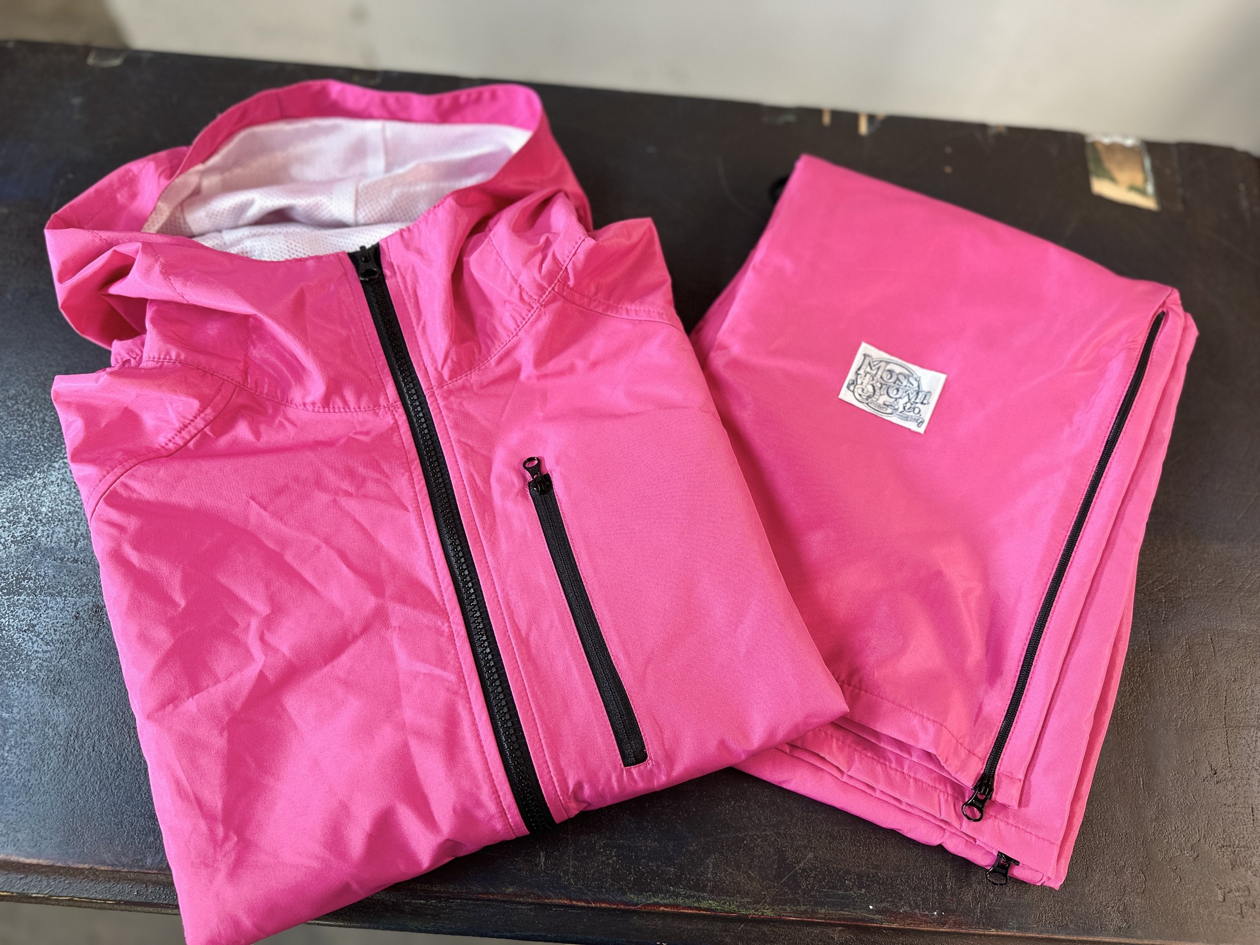 Tracksuit- Bright Pink 10-Miler- Hooded — Moss Brown & Co Tracksuit- Bright Pink 10-Miler- Hooded — Moss Brown & Co